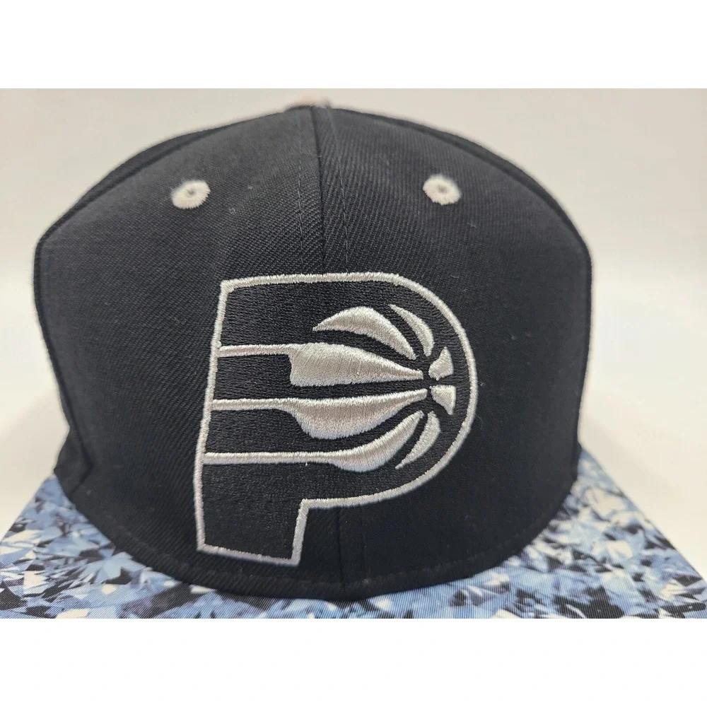 Indiana Pacers Adidas Wool Snapback‎ Hat Cap Men Women NBA Basketball Black Blue